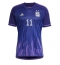 Strój piłkarski Argentyna Angel Di Maria #11 Koszulka Wyjazdowej MŚ 2022 Krótki Rękaw
