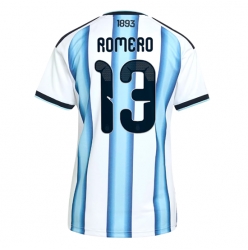 Strój piłkarski Argentyna Cristian Romero #13 Koszulka Podstawowej damskie MŚ 2026 Krótki Rękaw