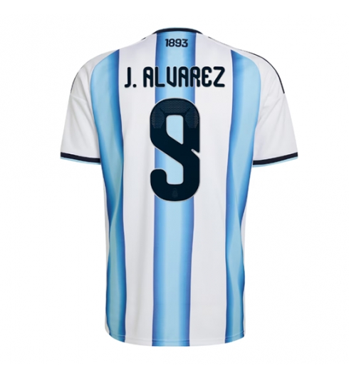 Strój piłkarski Argentyna Julian Alvarez #9 Koszulka Podstawowej MŚ 2026 Krótki Rękaw Strój piłkarski Argentyna Julian Alvarez #9 Koszulka Podstawowej MŚ 2026 Krótki Rękaw