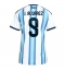 Strój piłkarski Argentyna Julian Alvarez #9 Koszulka Podstawowej damskie MŚ 2026 Krótki Rękaw Strój piłkarski Argentyna Julian Alvarez #9 Koszulka Podstawowej damskie MŚ 2026 Krótki Rękaw