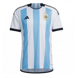Strój piłkarski Argentyna Koszulka Podstawowej MŚ 2022 Krótki Rękaw