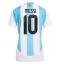 Strój piłkarski Argentyna Lionel Messi #10 Koszulka Podstawowej damskie Copa America 2024 Krótki Rękaw
