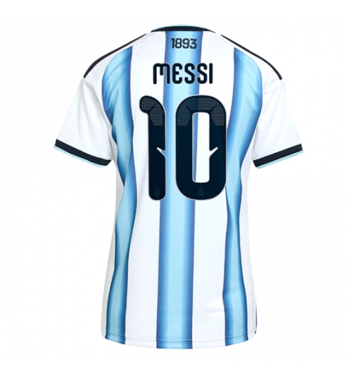 Strój piłkarski Argentyna Lionel Messi #10 Koszulka Podstawowej damskie MŚ 2026 Krótki Rękaw Strój piłkarski Argentyna Lionel Messi #10 Koszulka Podstawowej damskie MŚ 2026 Krótki Rękaw