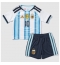 Strój piłkarski Argentyna Lionel Messi #10 Koszulka Podstawowej dziecięce MŚ 2026 Krótki Rękaw (+ Krótkie spodenki)