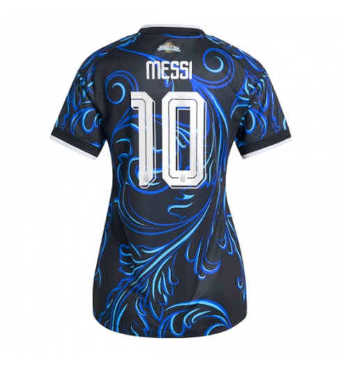 Strój piłkarski Argentyna Lionel Messi #10 Koszulka Wyjazdowej damskie MŚ 2026 Krótki Rękaw Strój piłkarski Argentyna Lionel Messi #10 Koszulka Wyjazdowej damskie MŚ 2026 Krótki Rękaw