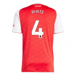 Strój piłkarski Arsenal Ben White #4 Koszulka Podstawowej 2025-26 Krótki Rękaw