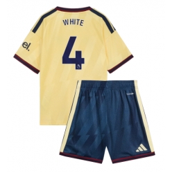 Strój piłkarski Arsenal Ben White #4 Koszulka Trzeciej dziecięce 2026-27 Krótki Rękaw (+ Krótkie spodenki)