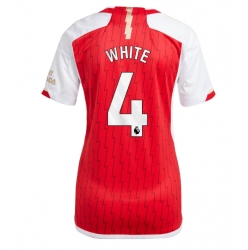 Strój piłkarski Arsenal Benjamin White #4 Koszulka Podstawowej damskie 2023-24 Krótki Rękaw