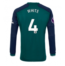 Strój piłkarski Arsenal Benjamin White #4 Koszulka Trzeciej 2023-24 Długi Rękaw