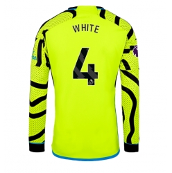 Strój piłkarski Arsenal Benjamin White #4 Koszulka Wyjazdowej 2023-24 Długi Rękaw