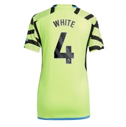 Strój piłkarski Arsenal Benjamin White #4 Koszulka Wyjazdowej damskie 2023-24 Krótki Rękaw