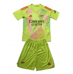 Strój piłkarski Arsenal Bramkarskie Koszulka Podstawowej dziecięce 2024-25 Krótki Rękaw (+ Krótkie spodenki)