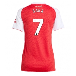 Strój piłkarski Arsenal Bukayo Saka #7 Koszulka Podstawowej damskie 2025-26 Krótki Rękaw