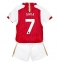 Strój piłkarski Arsenal Bukayo Saka #7 Koszulka Podstawowej dziecięce 2023-24 Krótki Rękaw (+ Krótkie spodenki)
