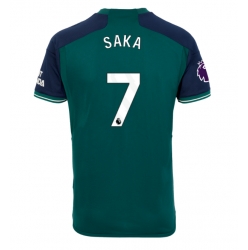 Strój piłkarski Arsenal Bukayo Saka #7 Koszulka Trzeciej 2023-24 Krótki Rękaw