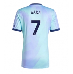 Strój piłkarski Arsenal Bukayo Saka #7 Koszulka Trzeciej 2024-25 Krótki Rękaw