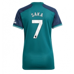 Strój piłkarski Arsenal Bukayo Saka #7 Koszulka Trzeciej damskie 2023-24 Krótki Rękaw