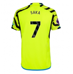 Strój piłkarski Arsenal Bukayo Saka #7 Koszulka Wyjazdowej 2023-24 Krótki Rękaw