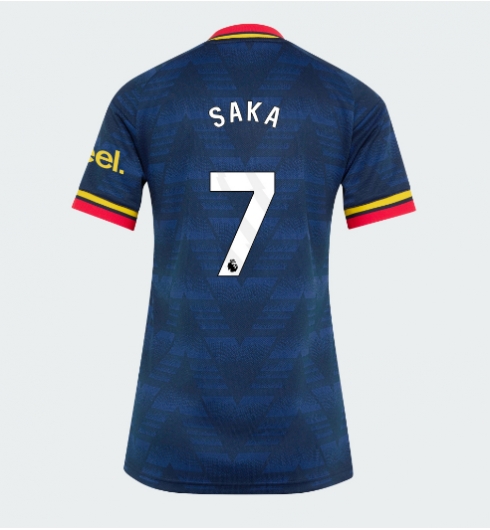 Strój piłkarski Arsenal Bukayo Saka #7 Koszulka Wyjazdowej damskie 2026-27 Krótki Rękaw Strój piłkarski Arsenal Bukayo Saka #7 Koszulka Wyjazdowej damskie 2026-27 Krótki Rękaw