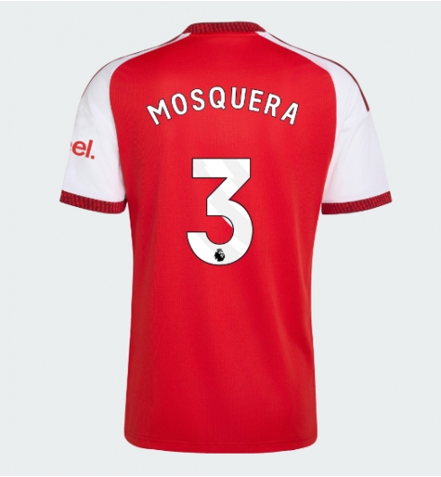 Strój piłkarski Arsenal Cristhian Mosquera #3 Koszulka Podstawowej 2026-27 Krótki Rękaw Strój piłkarski Arsenal Cristhian Mosquera #3 Koszulka Podstawowej 2026-27 Krótki Rękaw