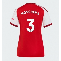 Strój piłkarski Arsenal Cristhian Mosquera #3 Koszulka Podstawowej damskie 2026-27 Krótki Rękaw