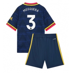 Strój piłkarski Arsenal Cristhian Mosquera #3 Koszulka Wyjazdowej dziecięce 2026-27 Krótki Rękaw (+ Krótkie spodenki)