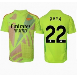 Strój piłkarski Arsenal David Raya #22 Bramkarskie Koszulka Podstawowej 2024-25 Krótki Rękaw
