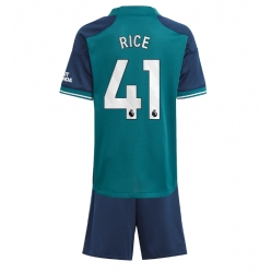 Strój piłkarski Arsenal Declan Rice #41 Koszulka Trzeciej dziecięce 2023-24 Krótki Rękaw (+ Krótkie spodenki)