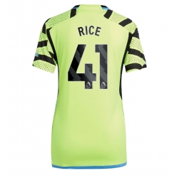 Strój piłkarski Arsenal Declan Rice #41 Koszulka Wyjazdowej damskie 2023-24 Krótki Rękaw