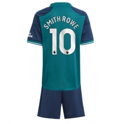 Strój piłkarski Arsenal Emile Smith Rowe #10 Koszulka Trzeciej dziecięce 2023-24 Krótki Rękaw (+ Krótkie spodenki)
