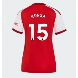 Strój piłkarski Arsenal Ezri Konsa #15 Koszulka Podstawowej damskie 2026-27 Krótki Rękaw
