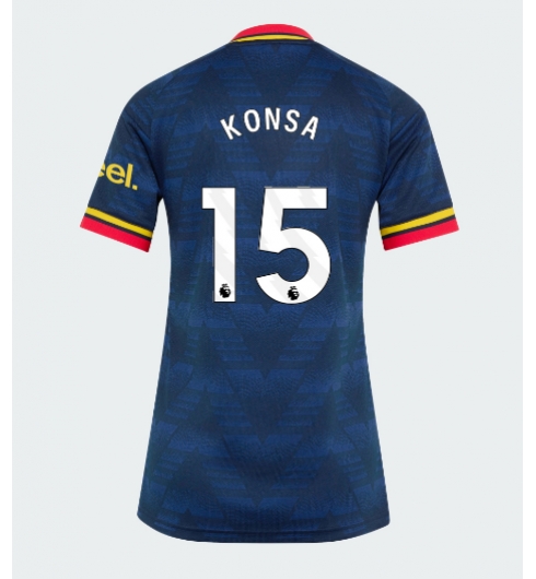 Strój piłkarski Arsenal Ezri Konsa #15 Koszulka Wyjazdowej damskie 2026-27 Krótki Rękaw Strój piłkarski Arsenal Ezri Konsa #15 Koszulka Wyjazdowej damskie 2026-27 Krótki Rękaw