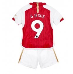Strój piłkarski Arsenal Gabriel Jesus #9 Koszulka Podstawowej dziecięce 2023-24 Krótki Rękaw (+ Krótkie spodenki)