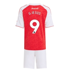 Strój piłkarski Arsenal Gabriel Jesus #9 Koszulka Podstawowej dziecięce 2025-26 Krótki Rękaw (+ Krótkie spodenki)