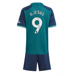 Strój piłkarski Arsenal Gabriel Jesus #9 Koszulka Trzeciej dziecięce 2023-24 Krótki Rękaw (+ Krótkie spodenki)