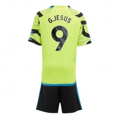 Strój piłkarski Arsenal Gabriel Jesus #9 Koszulka Wyjazdowej dziecięce 2023-24 Krótki Rękaw (+ Krótkie spodenki)