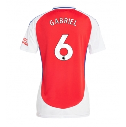 Strój piłkarski Arsenal Gabriel Magalhaes #6 Koszulka Podstawowej damskie 2024-25 Krótki Rękaw