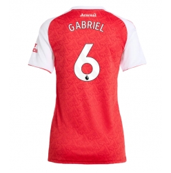 Strój piłkarski Arsenal Gabriel Magalhaes #6 Koszulka Podstawowej damskie 2025-26 Krótki Rękaw