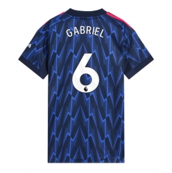 Strój piłkarski Arsenal Gabriel Magalhaes #6 Koszulka Wyjazdowej damskie 2025-26 Krótki Rękaw