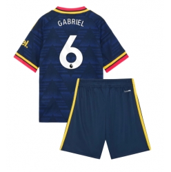 Strój piłkarski Arsenal Gabriel Magalhaes #6 Koszulka Wyjazdowej dziecięce 2026-27 Krótki Rękaw (+ Krótkie spodenki)