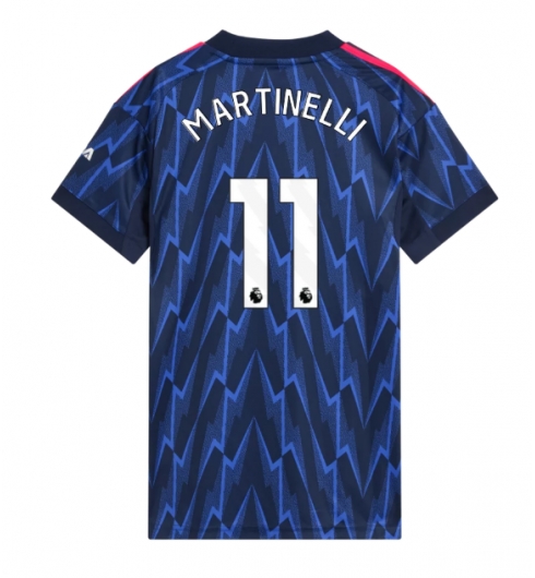 Strój piłkarski Arsenal Gabriel Martinelli #11 Koszulka Wyjazdowej damskie 2025-26 Krótki Rękaw Strój piłkarski Arsenal Gabriel Martinelli #11 Koszulka Wyjazdowej damskie 2025-26 Krótki Rękaw