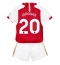 Strój piłkarski Arsenal Jorginho Frello #20 Koszulka Podstawowej dziecięce 2023-24 Krótki Rękaw (+ Krótkie spodenki)