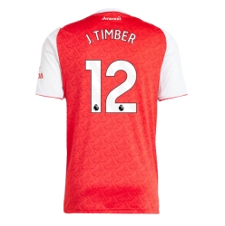 Strój piłkarski Arsenal Jurrien Timber #12 Koszulka Podstawowej 2025-26 Krótki Rękaw