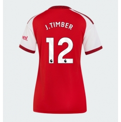 Strój piłkarski Arsenal Jurrien Timber #12 Koszulka Podstawowej damskie 2026-27 Krótki Rękaw