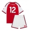 Strój piłkarski Arsenal Jurrien Timber #12 Koszulka Podstawowej dziecięce 2026-27 Krótki Rękaw (+ Krótkie spodenki)