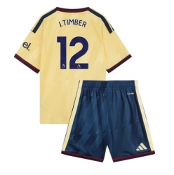 Strój piłkarski Arsenal Jurrien Timber #12 Koszulka Trzeciej dziecięce 2026-27 Krótki Rękaw (+ Krótkie spodenki)