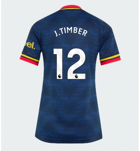 Strój piłkarski Arsenal Jurrien Timber #12 Koszulka Wyjazdowej damskie 2026-27 Krótki Rękaw Strój piłkarski Arsenal Jurrien Timber #12 Koszulka Wyjazdowej damskie 2026-27 Krótki Rękaw