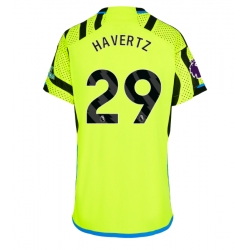 Strój piłkarski Arsenal Kai Havertz #29 Koszulka Wyjazdowej damskie 2023-24 Krótki Rękaw