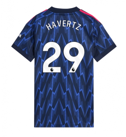 Strój piłkarski Arsenal Kai Havertz #29 Koszulka Wyjazdowej damskie 2025-26 Krótki Rękaw Strój piłkarski Arsenal Kai Havertz #29 Koszulka Wyjazdowej damskie 2025-26 Krótki Rękaw