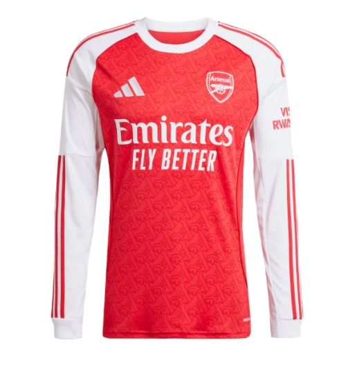 Strój piłkarski Arsenal Koszulka Podstawowej 2025-26 Długi Rękaw Strój piłkarski Arsenal Koszulka Podstawowej 2025-26 Długi Rękaw